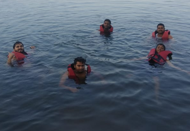 Swimming in Tapola